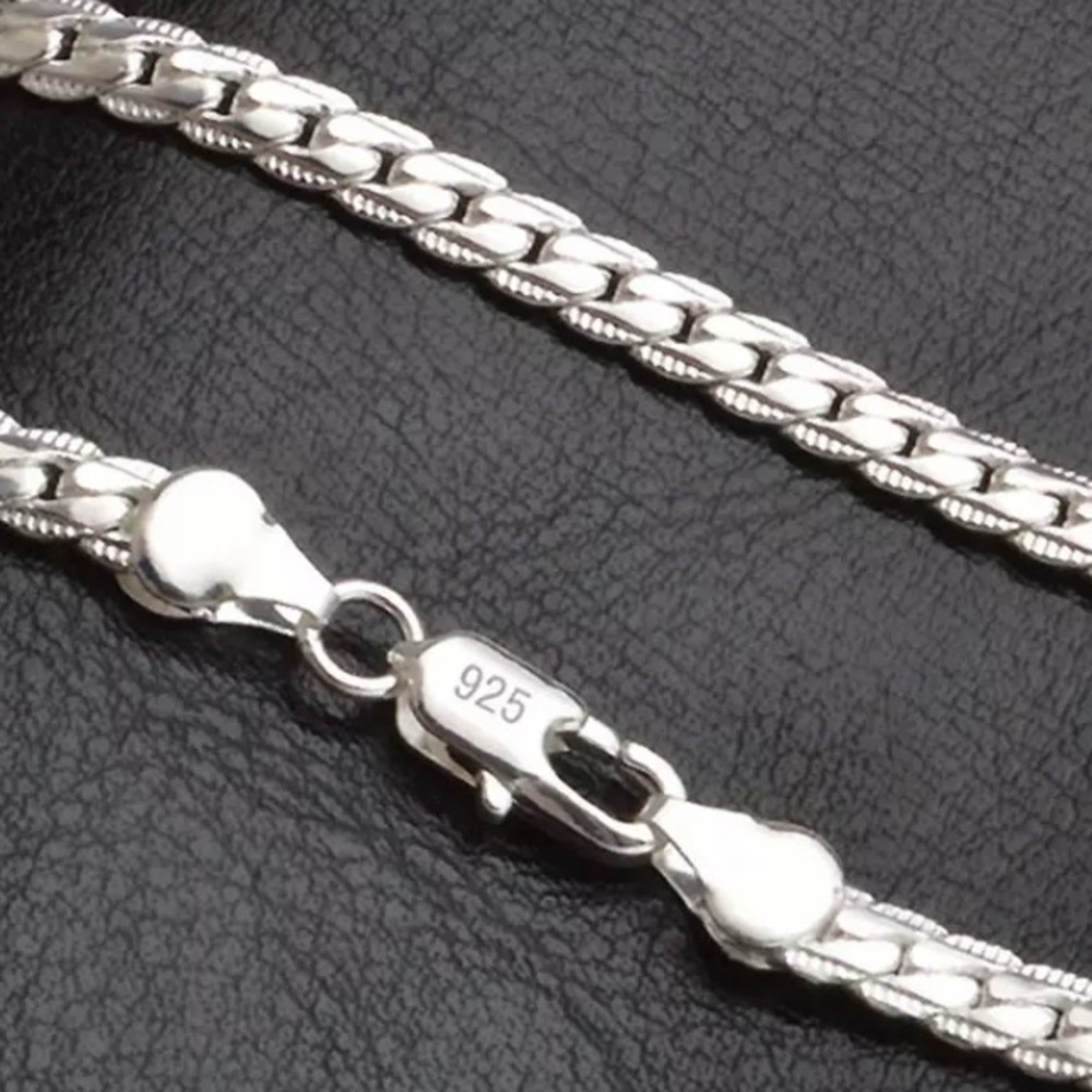 COPY - NEW S925 Sterling Silver Bracelet 5MM Snak… - Picture 5 of 8